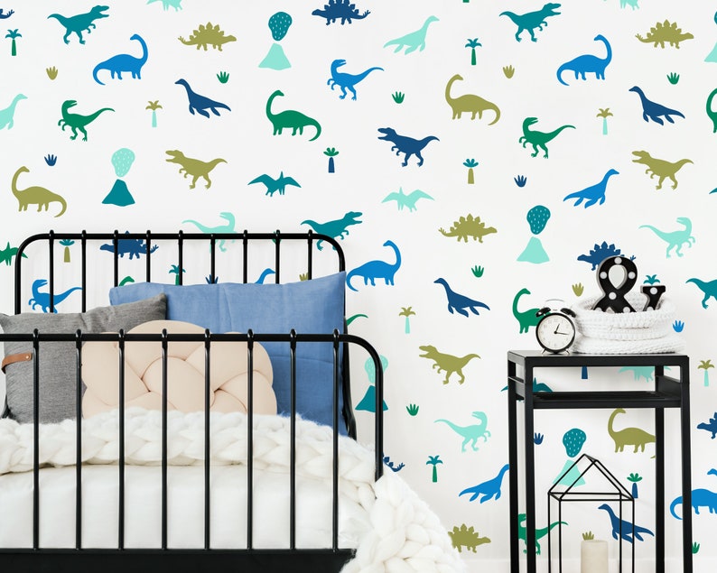 Dinosaur Wall Decals Decor Art Stickers Room Kids Neutral Nursery