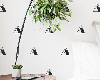 Mountain Wall Decals - Nursery Decals, Kids Room Wall Decor, Woodland Nursery Decor, Removable Mountain Wall Stickers