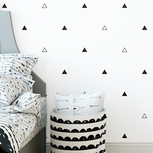 Triangle Wall Decals Vinyl Wall Decals Wall Decor Etsy