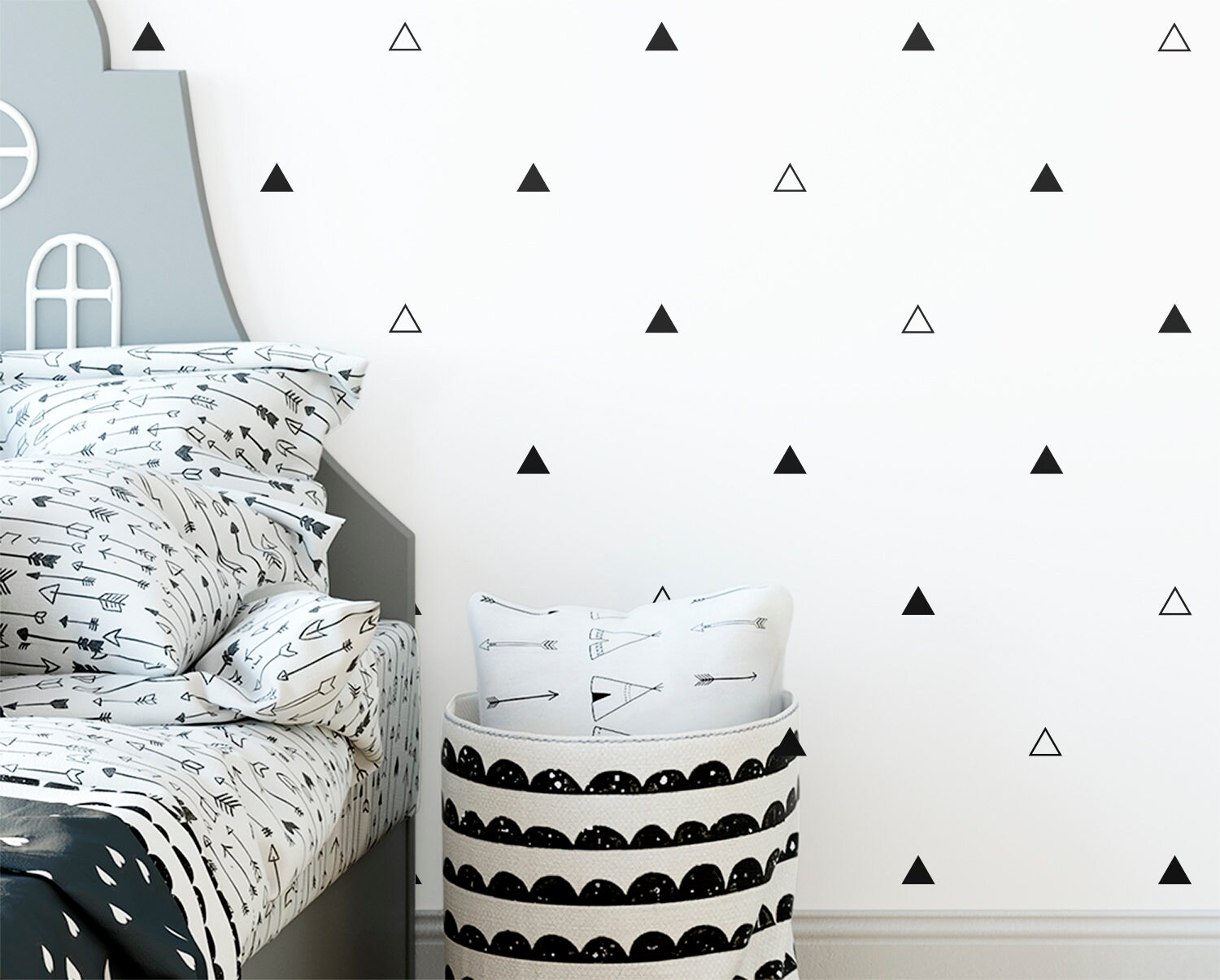 Triangle Wall Decals Vinyl Wall Decals Wall Decor Etsy