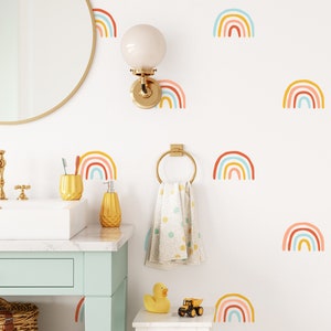 Rainbow Wall Decals - Nursery Wall Stickers, Kids Room Wall Art, Boho Nursery Decor