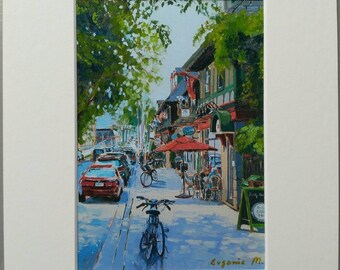 Print from my original oil painting of Halifax, Nova Scotia by Evgenia Makogon