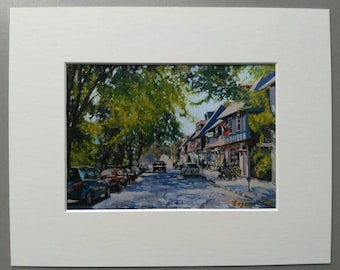 Matted art print from original painting by Evgenia Makogon, Halifax, Nova Scotia