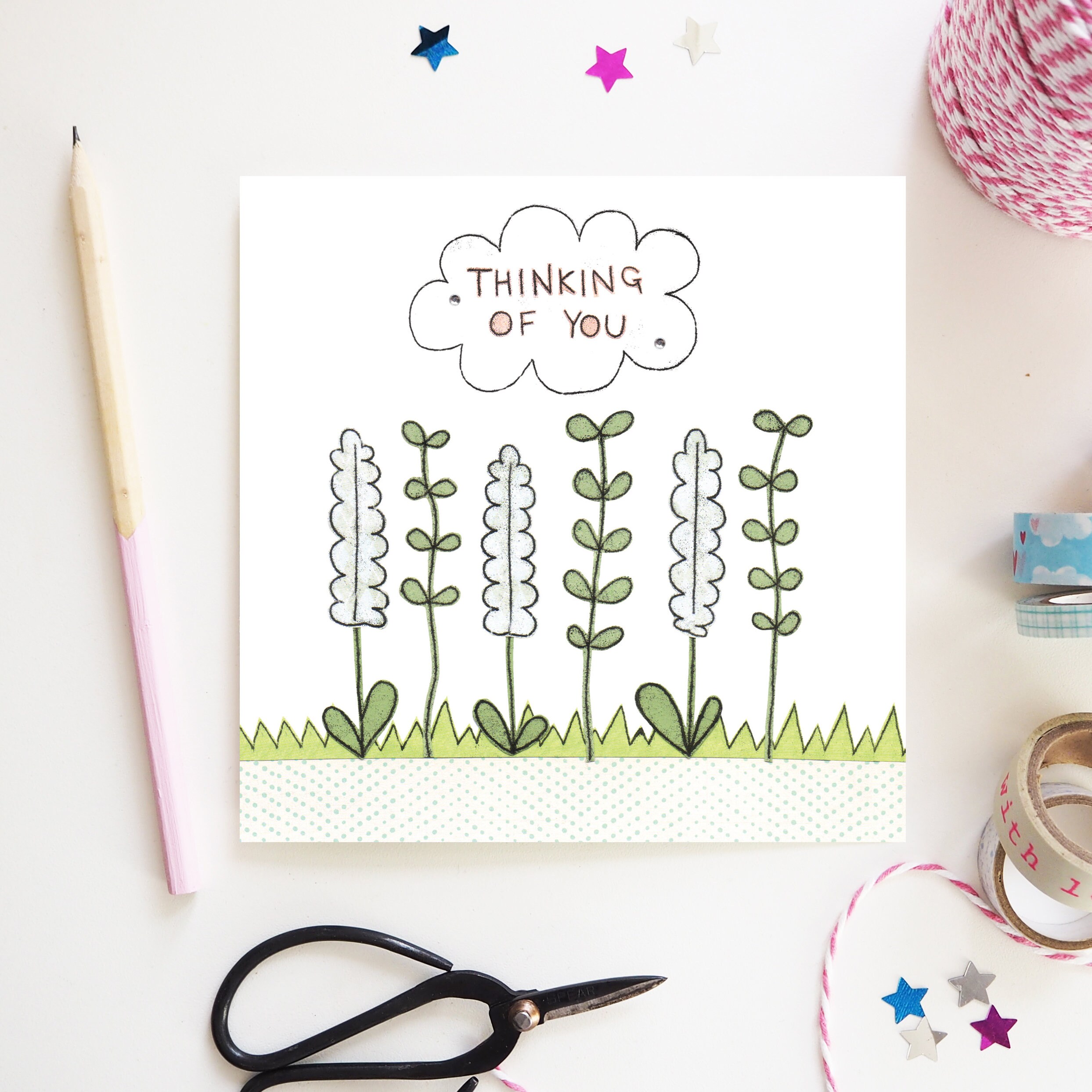 Thinking Of You Card Thinking Of You Flowers Cute Sympathy Etsy Thinking Of You Card Thinking Of You Flowers Cute Sympathy Etsy