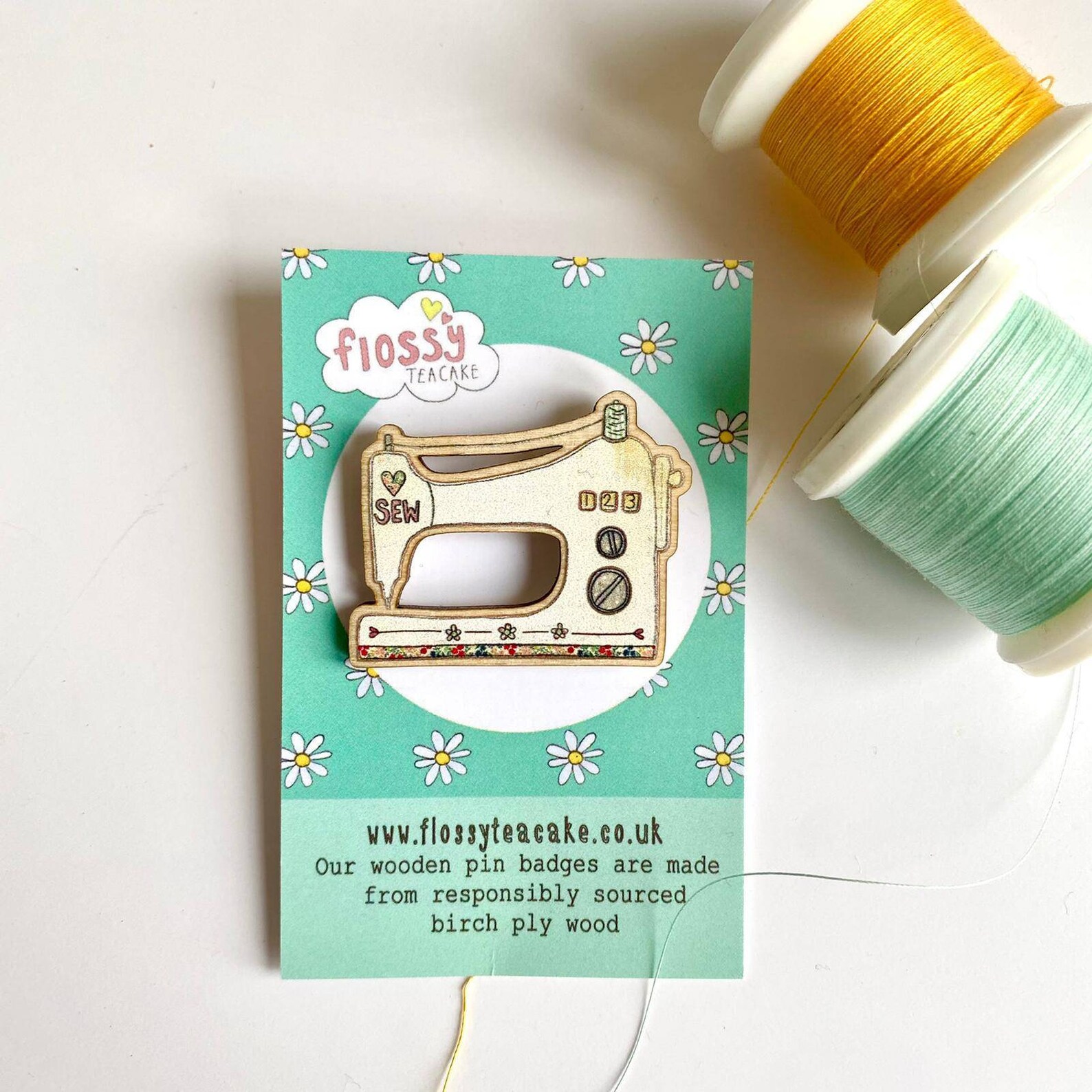 Sewing Machine Badge Wooden Badge Sewing Gift Pin Badge Etsy