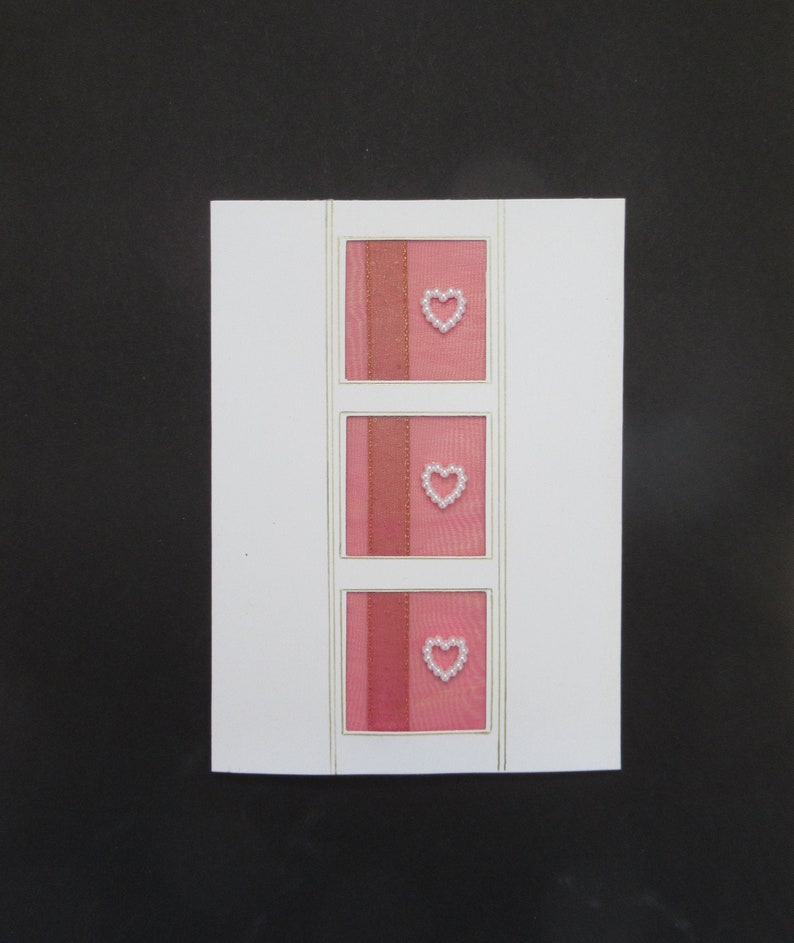 Wedding Engagement Congratulations Birthday Hearts Greeting Card Pink /& Gold