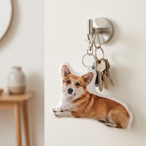 Personalized Pet Photo Keychain for Dog Lovers - Custom Keepsake