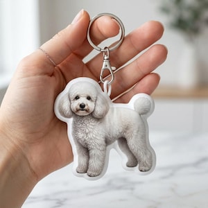 Personalized Keychain Featuring Your Beloved Dog's Photo