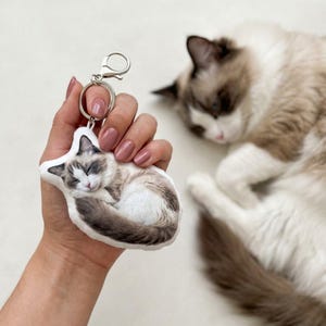 Transform Your Cat's Photo into a Cherished Keychain Keepsake