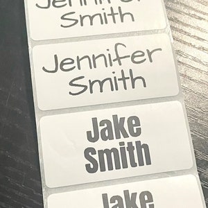 Custom Name Stickers: School & Daycare Labels (2x1 in)