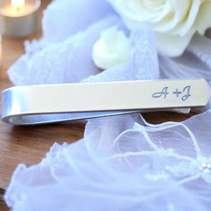 Engraved Tie Clip, Custom Tie Clip, Personalized Wedding, Groom Gift from Bride, Anniversary Gift, Gift for Boyfriend, Christmas Gifts