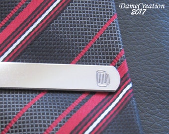 Beer Mug, Engraved Tie Bar, Personalized Tie Bar, Custom Tie Clip, Groomsmen Tie Clip, Beer Wedding, Beer Gifts for Men, Christmas Gifts