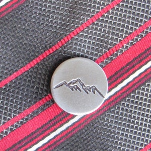 Personalized Lapel Pin, Hiking Wedding, Collar Pin, Custom Lapel Pin, Silver Lapel Pin, Lapel Pin Wedding, Hiking Pin, Mountain Pin