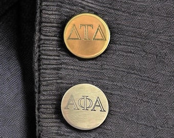 Personalized Fraternity Lapel Pin, Custom Greek Letter Pin, Fraternity Sorority Collar Pin, Greek Life Gift, Graduation Gift, Groomsmen Pin