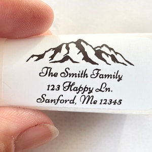 Personalized Address Labels, Return Address Labels, Mountain Stickers, Hiking Stickers, Custom Stickers, Cute Stickers, Name stickers