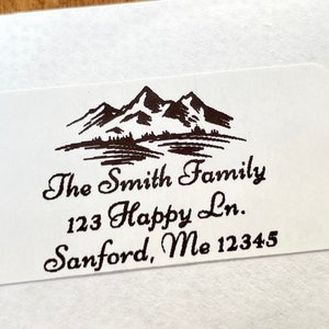 Personalized Address Labels, Custom Stickers, Mountain Stickers, Name Stickers, Hiking Stickers, Personalized Stickers, Return Address Label