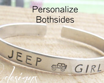 BLEOUK Jeep Girl Cuff Bracelet OIIIIIIIO Jeep Owner Gift Jeep Jewellery Jeep Lover Gift for her Jeep Girl Gift