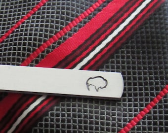 Bills Mafia, Engraved Tie Bar, Custom Tie Clip, Personalized Tie Bar, Groomsmen Tie Clip, Buffalo Bills, Gift for Boyfriend, Christmas Gifts