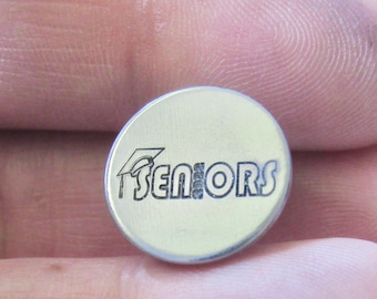 Senior Lapel Pin, Personalized Class of 2027 Pin, Engraved Graduation Pin, High School Senior Gift, Custom Name Pin, Graduation Gift