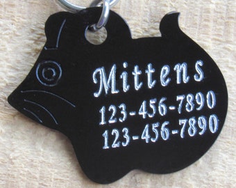 Personalized Mouse Cat ID Tag: Engraved Anodized Pet Name Tag