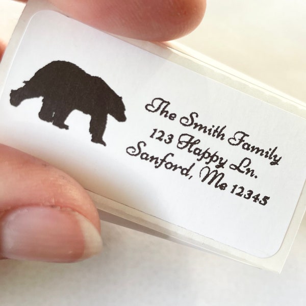 Personalized Address Labels, Polar Bear, Return Address Labels, Custom Stickers, Bear, Nature Stickers, Wedding Stickers, First Home Gift