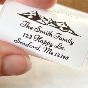 Personalized Address Labels, Return Address Labels, Mountain Stickers, Mountain, Hiking, Custom Stickers, Cute Stickers, Name Stickers,