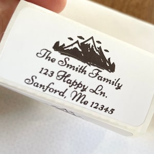 Personalized Address Labels, Return Address Labels, Mountain Stickers, Hiking, Custom Stickers, Cute Stickers, Name Stickers, Name Labels