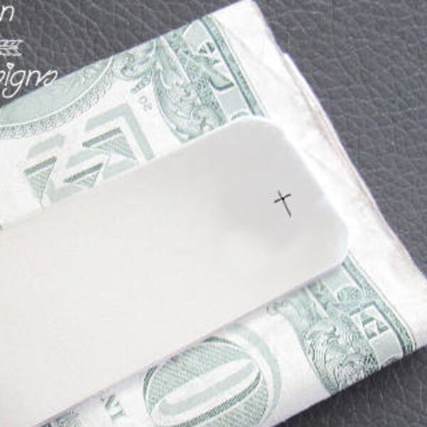 Cross Money Clip, Christian Wallet, Monogram Money Clip, Engraved Money Clip, Custom Money Clip, Silver Money Clip, Groomsmen Money Clip