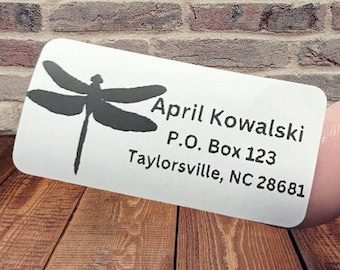Dragonfly Personalized Address Labels: Custom Return Stickers