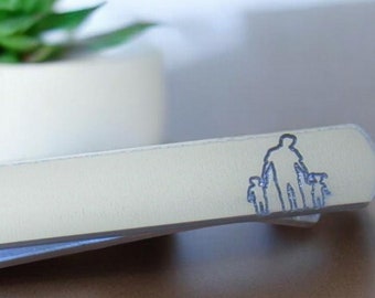 Gifts for Dad, Engraved Tie Clip, Personalized Tie Bar, Custom Tie Clip, Father of the Bride, Gift for Boyfriend, Christmas Gifts
