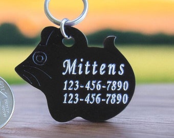 Personalized Mouse Cat Tag: Engraved Pet ID Tag