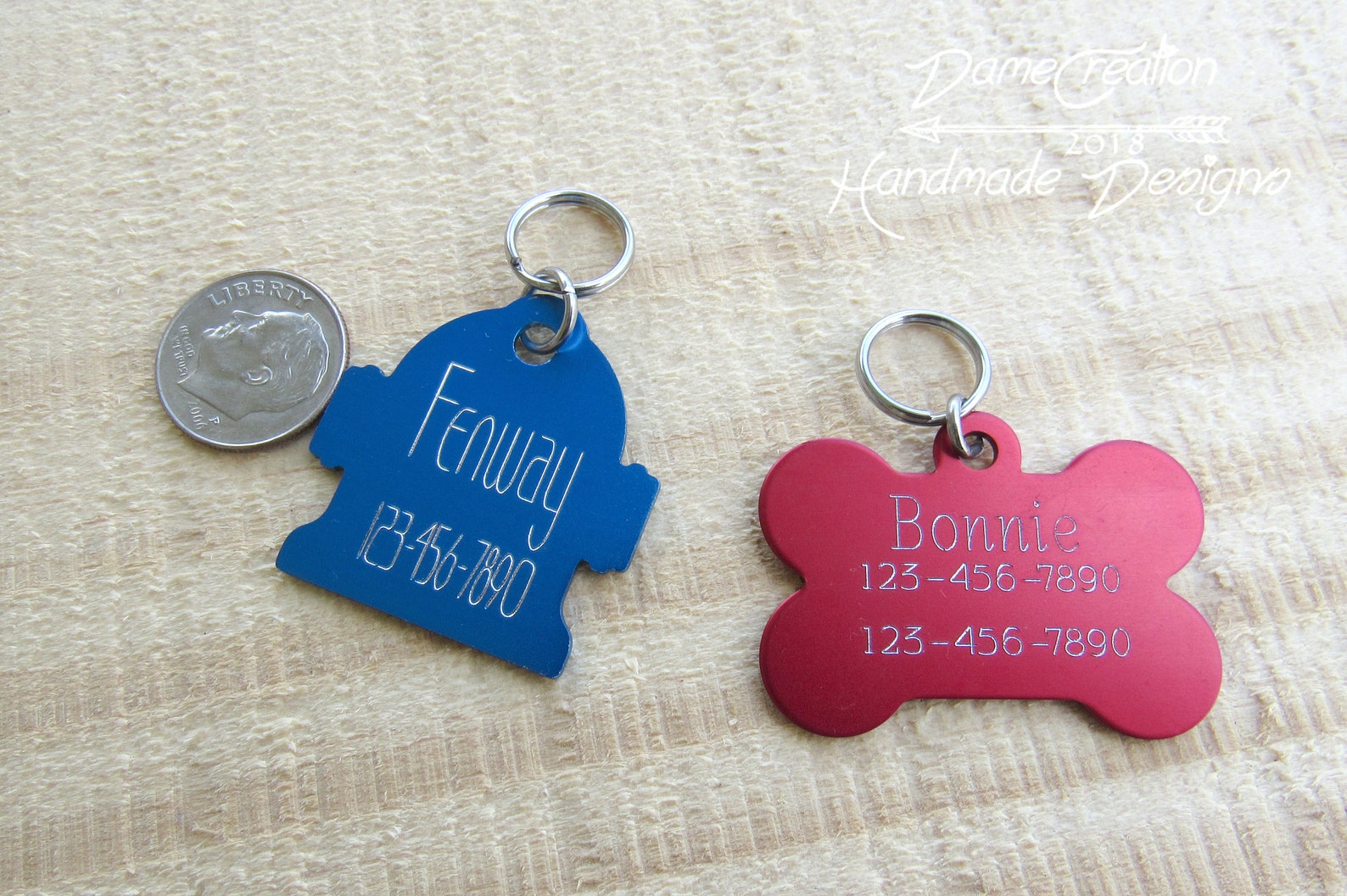 Personalized Dog Tags for Collar Dog Bone Shaped Dog Tag Dog Etsy