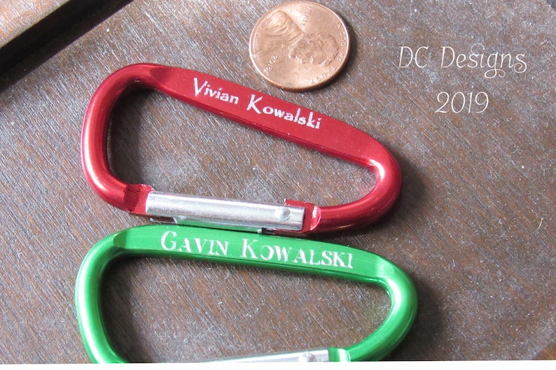 Custom Keychain Engraved Keychain Carabiner Keychain Gifts Etsy