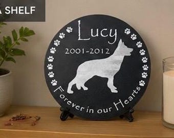 Engraved Granite Pet Memorial Stone – Personalized Garden Grave Marker