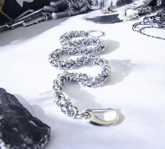 Chainmail, Chainmaille, Motorcycle Gift, Wallet Chain, EMO, Goth