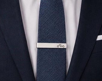 Motorcycle Tie Clip: Biker Gift, Custom Tie Bar