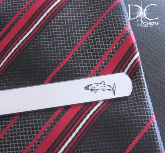 Fly Fishing, Fishing, Personalized Tie Bar, Engraved Tie Clip, Custom Tie Clip, Groomsmen Tie Clip, Fishing Gift for Men, Gift for Fisherman