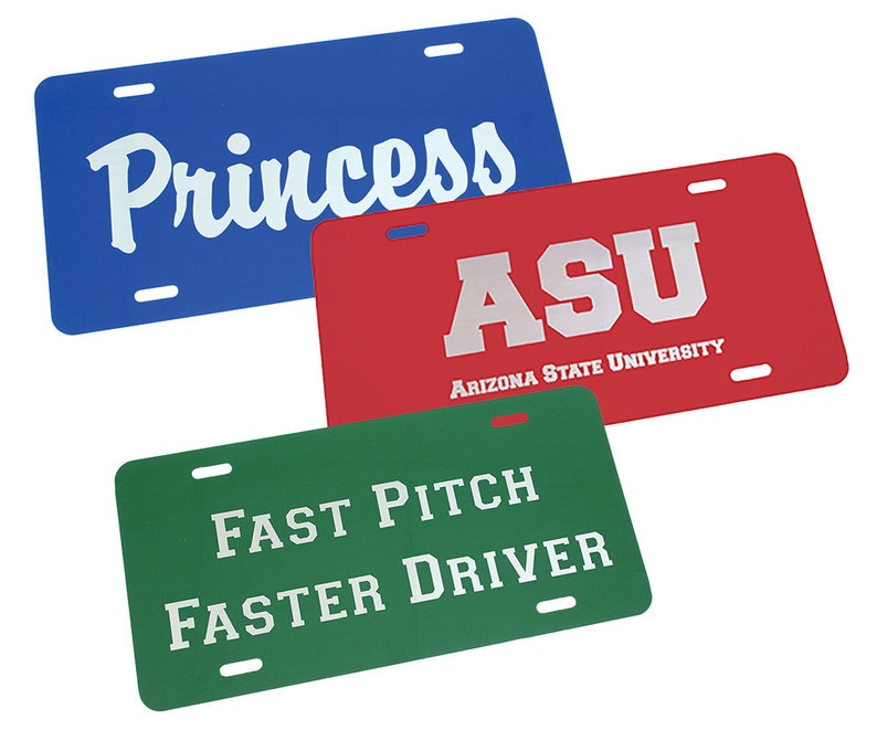 Personalized License Plate Custom License Plate Car Tag Etsy