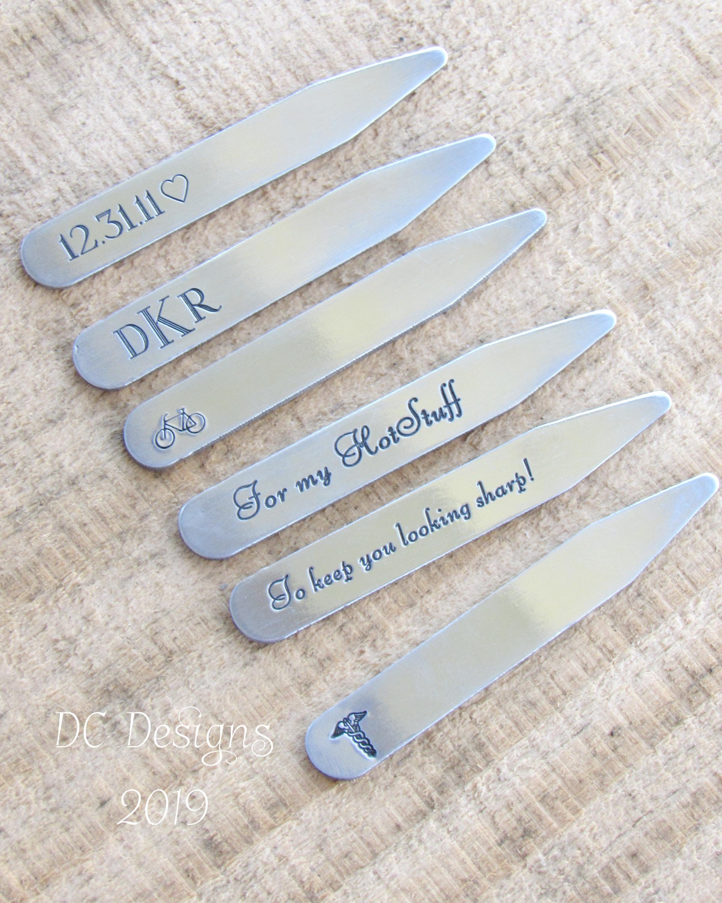 shirt stiffeners gift ideas for him engraved collar stays anniversary gifts for boyfriend wedding gift for groom