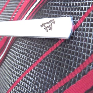 Horse Tie Clip, Engraved Tie Clip, Custom Tie Clip, Personalized Tie Bar, Cowboy Wedding, Horse Lover, Western Wedding, Cowboy Tie
