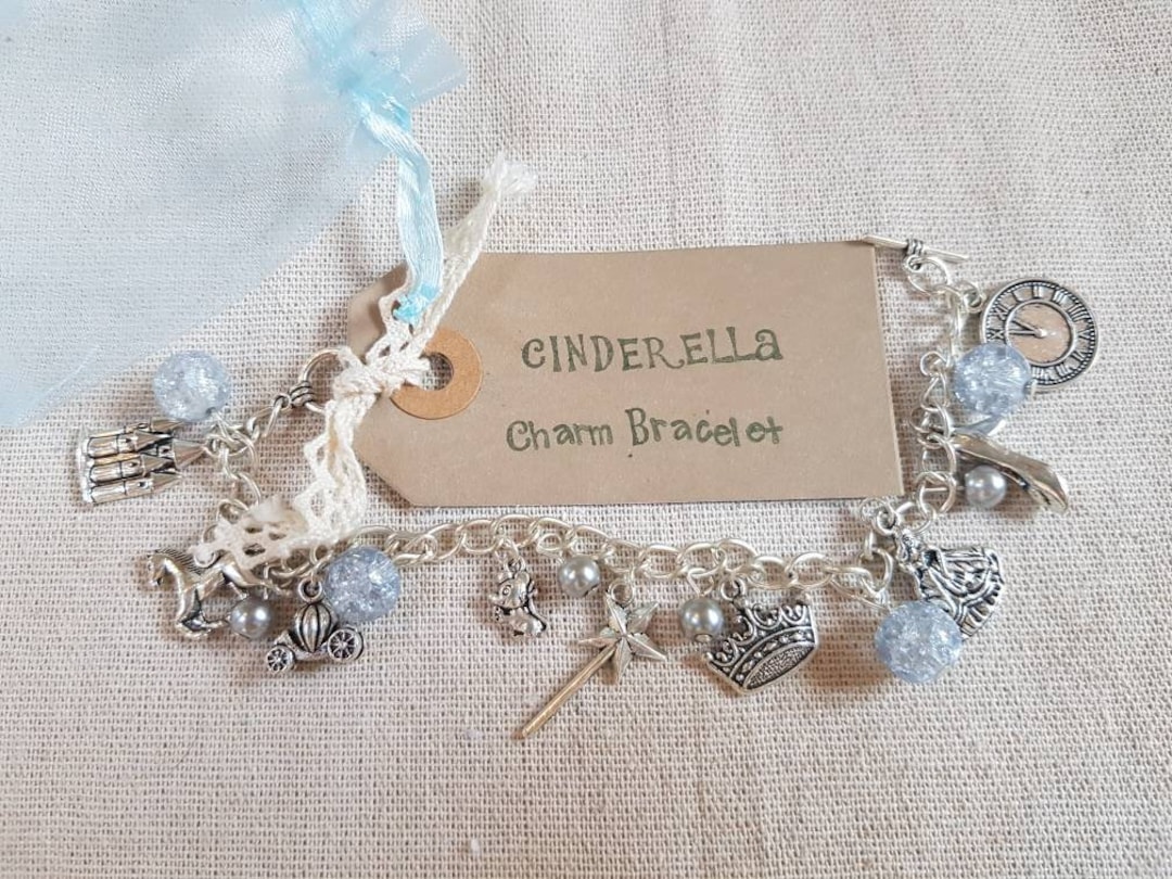 Cinderella Charm Bracelet, Cinderella Bracelet, Cinderella Jewellery