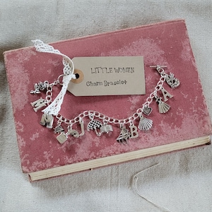 Little Women charm bracelet, Little Women jewellery, Little Women theme gift, bookish jewellery, bookish gift, classic literature, book gift