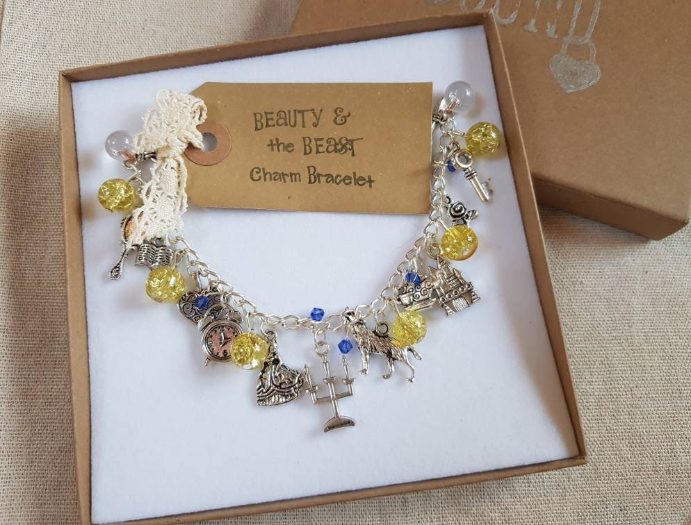 Beauty & the Beast Charm Bracelet, Beauty and the Beast
