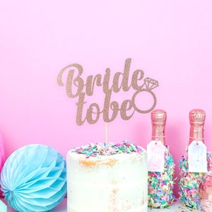 Bride to Be Cake Topper: Hen Party Bridal Shower Decor