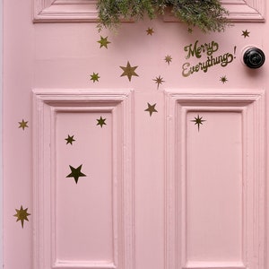 Christmas stars festive door stickers image 1