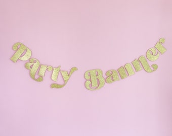 Personalised party banner garland - personalised wedding banner - custom letter banner - birthday party banner