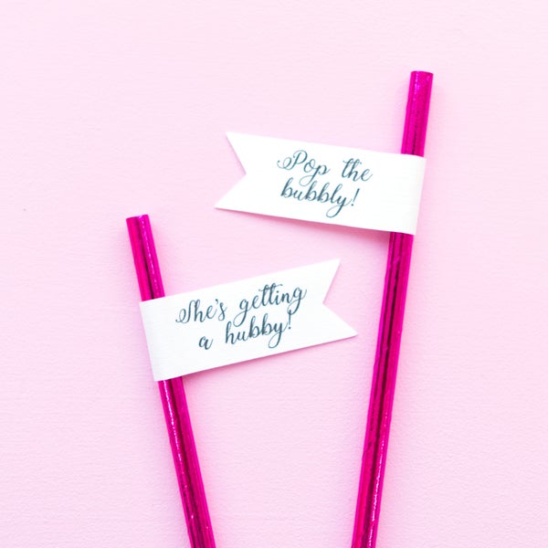 Hen Party Straws - Pink Paper straws - Hen Party drinkware - Hen Party straws - Birthday party straws - galentines party decor