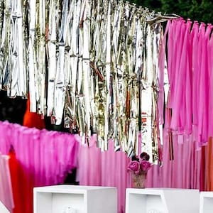 Reusable Ceiling Streamers: Fringe Party Backdrop Decoration