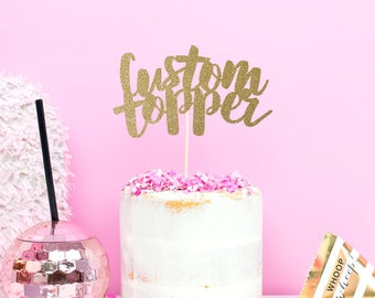 Personalised Birthday Cake Topper – Custom Cake Topper - Personalised Cake Topper – Custom Cake Decoration – Name Cake Topper UK