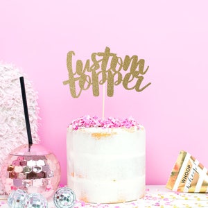 Personalised Birthday Cake Topper – Custom Cake Topper - Personalised Cake Topper – Custom Cake Decoration – Name Cake Topper UK